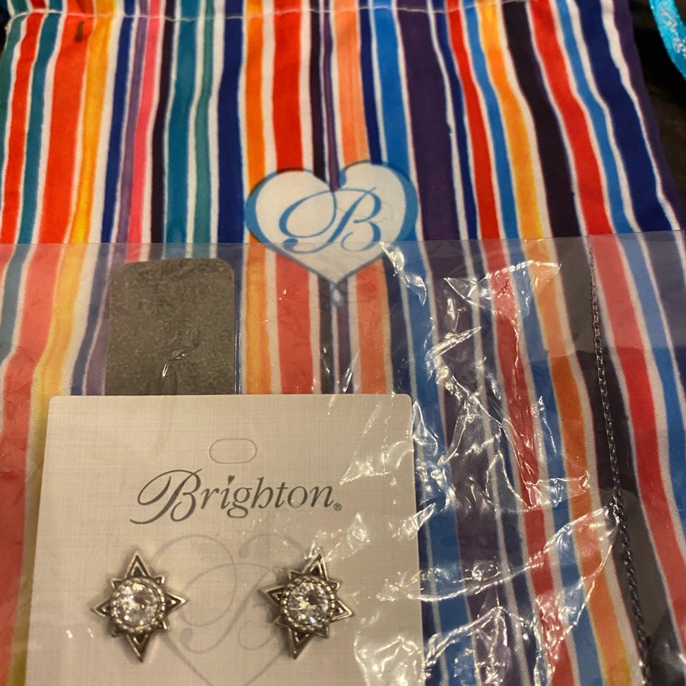 Brighton halo swing earrings new
